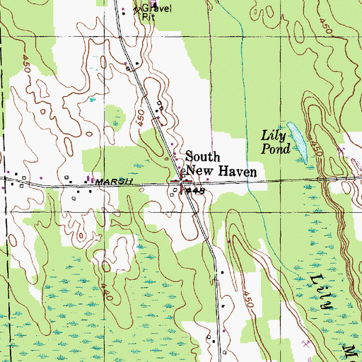 Topographic Map of School Number 2 (historical), NY