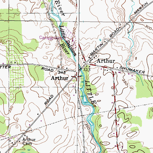 Topographic Map of School Number 3 (historical), NY