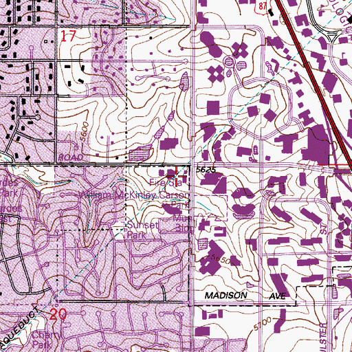 Topographic Map of South Metro Fire Rescue Authority Station 32, CO