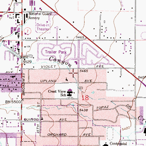 Topographic Map of Boulder Fire / Rescue Department Station 5, CO