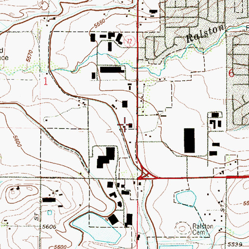 Topographic Map of Arvada Fire Protection District Training Center, CO