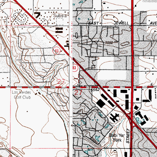 Topographic Map of Cunningham Fire Protection District Station 61, CO