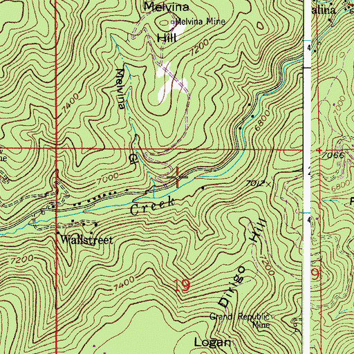 Topographic Map of Four Mile Fire Department Station 3, CO