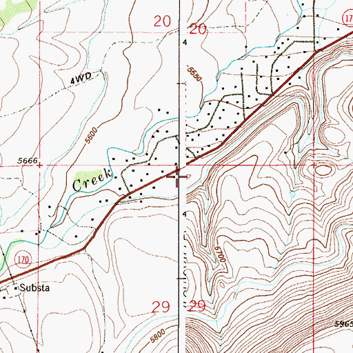 Topographic Map of Rocky Mountain Fire District Station 6 Eldorado Springs, CO