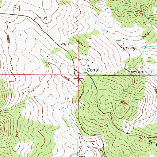 Topographic Map of Golden Gate Fire Protection District Station 2, CO