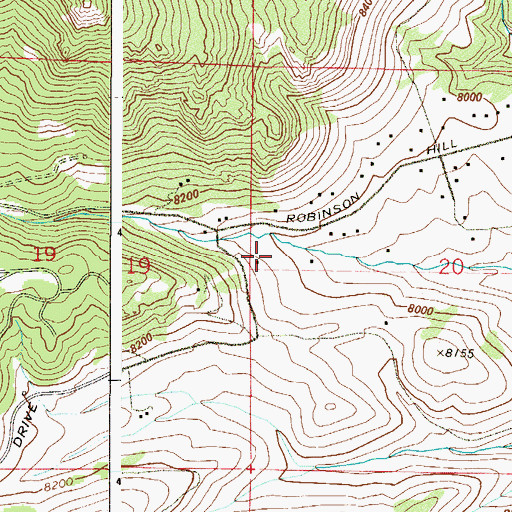 Topographic Map of Golden Gate Fire Protection District Station 1, CO