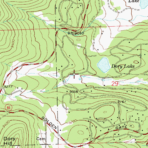 Topographic Map of Timberline Fire / Rescue Station 6, CO