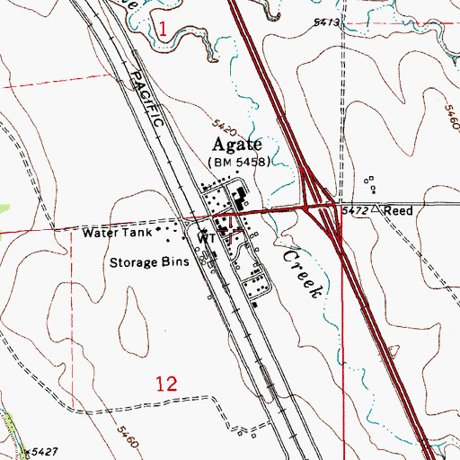 Topographic Map of Agate Volunteer Fire Department, CO