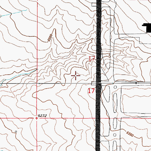Topographic Map of Denver Fire Department Station 34 DIA Station 4, CO