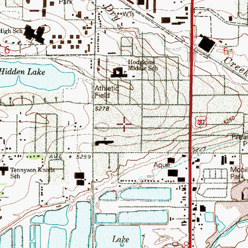 Topographic Map of Southwest Adams County Fire Rescue Station 11, CO