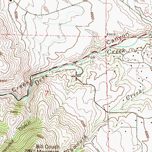 Topographic Map of Inter - Canyon Fire Protection District Station 4, CO