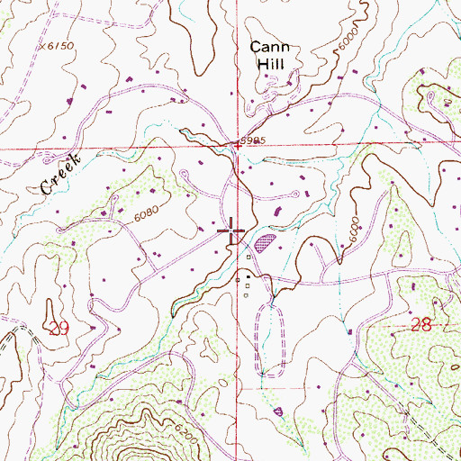 Topographic Map of West Douglas County Fire Protection District Station 133, CO