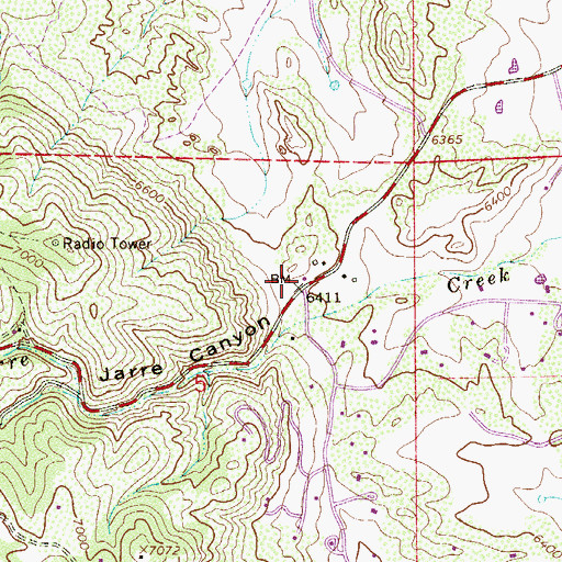 Topographic Map of West Douglas County Fire Protection District Station 132, CO