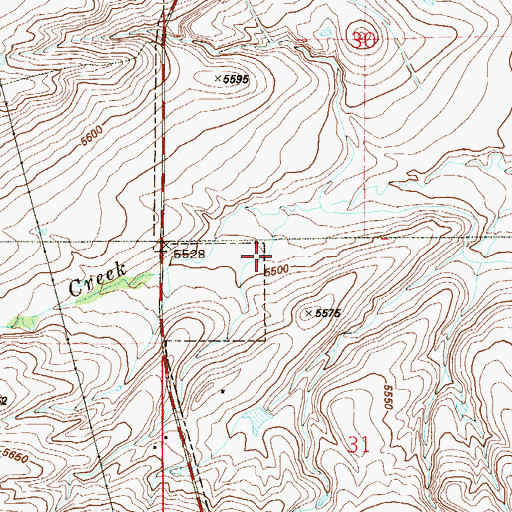 Topographic Map of Rocky Mountain Fire District Station 5 Rock Creek, CO
