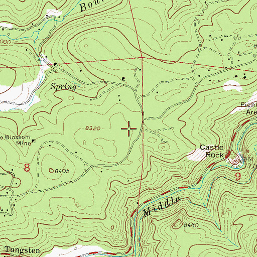 Topographic Map of Nederland Fire Protection District Station 2, CO