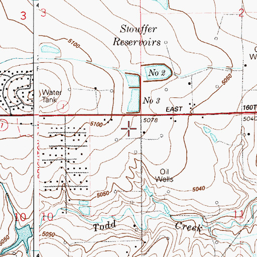 Topographic Map of Greater Brighton Fire Protection District Station 55, CO