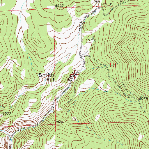 Topographic Map of Timberline Fire Protection District Station 5, CO