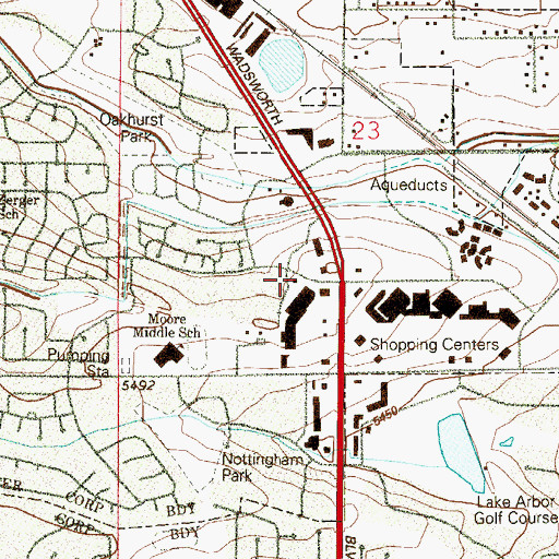 Topographic Map of Westminster Fire Department Station 3, CO
