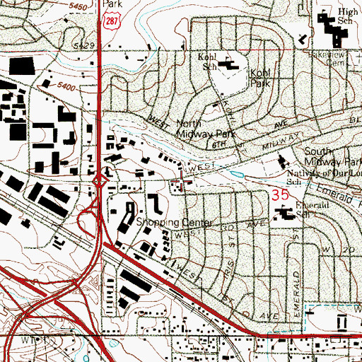 Topographic Map of North Metro Fire / Rescue Department Station 61, CO