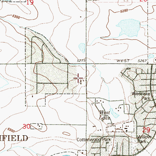 Topographic Map of North Metro Fire / Rescue Department Station 64, CO