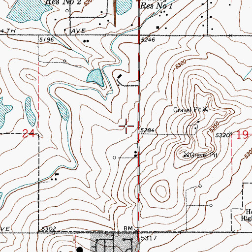 Topographic Map of Thornton Fire Department Station 5, CO