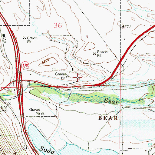 Topographic Map of West Metro Fire Rescue Station 9, CO