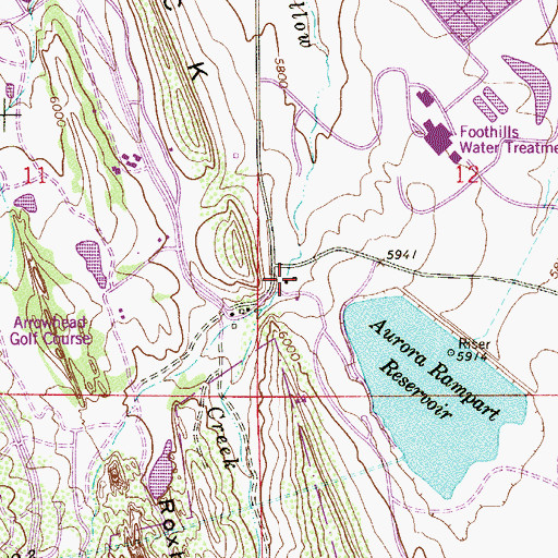 Topographic Map of West Metro Fire Rescue Station 15, CO