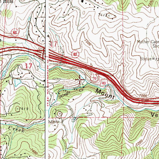 Topographic Map of Foothills Fire and Rescue Grapevine Substation, CO