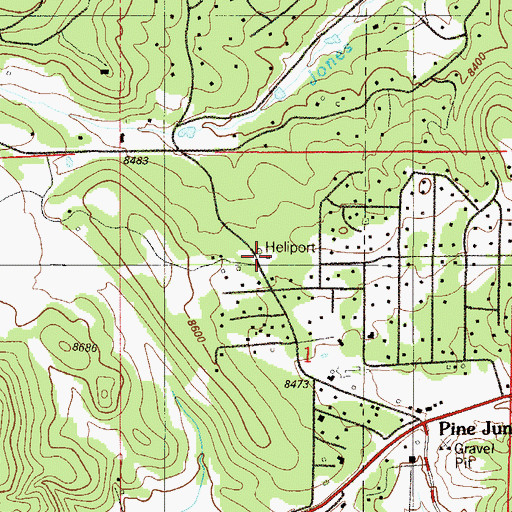 Topographic Map of Elk Creek Fire / Rescue Station 2, CO
