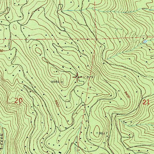 Topographic Map of Elk Creek Fire / Rescue Station 3, CO