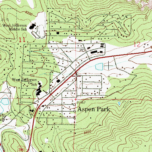 Topographic Map of Elk Creek Fire / Rescue Station 4, CO