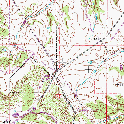 Topographic Map of Castle Rock Fire and Rescue Department Station 155, CO