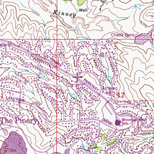 Topographic Map of South Metro Fire Rescue Authority Station 43, CO