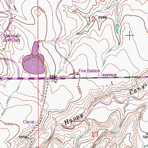 Topographic Map of South Metro Fire Rescue Authority Station 44, CO