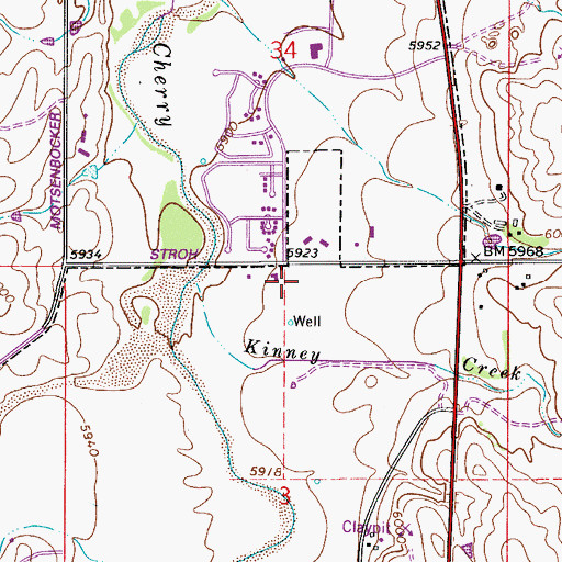 Topographic Map of South Metro Fire Rescue Authority Station 46, CO