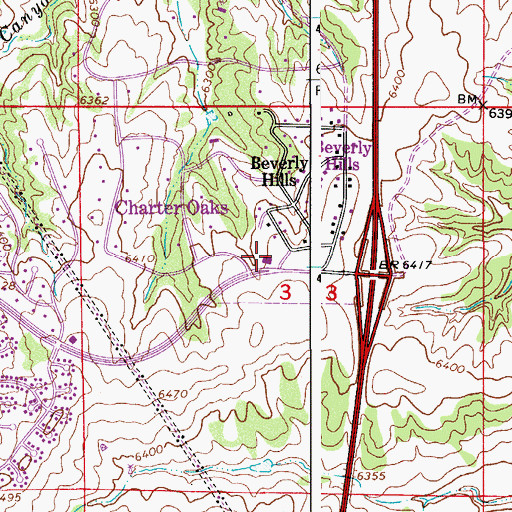 Topographic Map of South Metro Fire Rescue Authority Station 36, CO