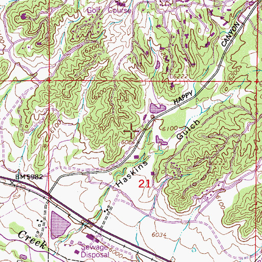 Topographic Map of South Metro Fire Rescue Authority Station 39, CO