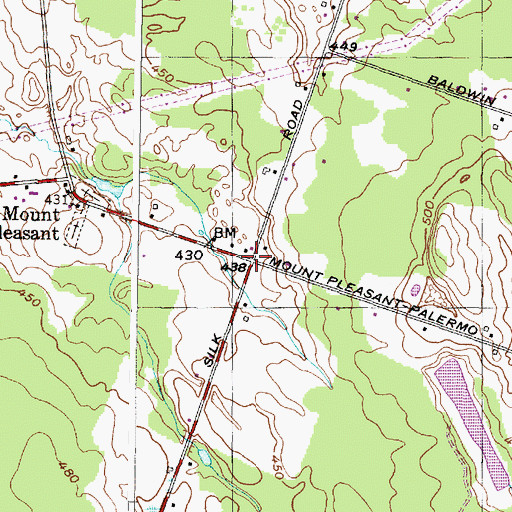Topographic Map of School Number 5 (historical), NY