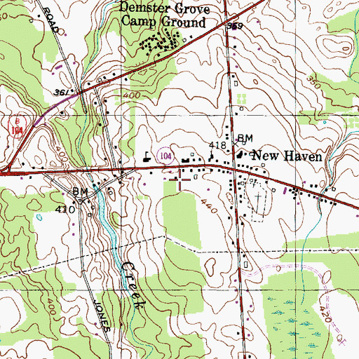 Topographic Map of School Number 5 (historical), NY