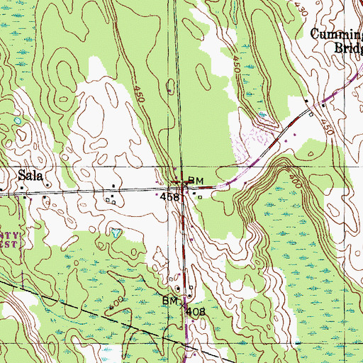 Topographic Map of School Number 9 (historical), NY