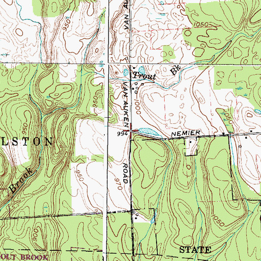 Topographic Map of School Number 3 (historical), NY