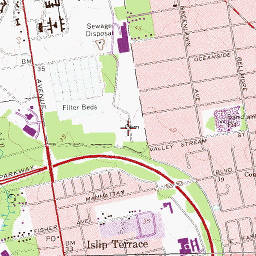 Topographic Map of Willard State Hospital Cemetery, NY