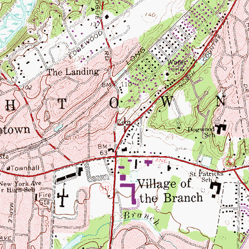 Topographic Map of Smithtown Cemetery, NY