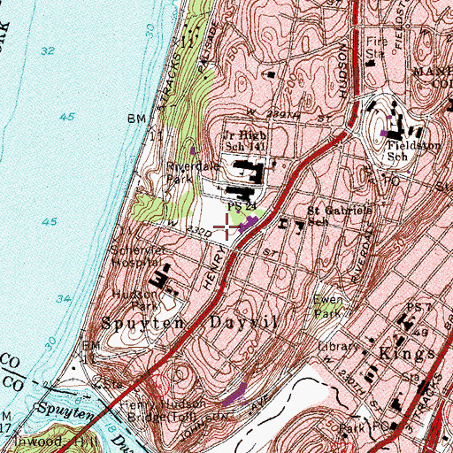 Topographic Map of Seton Park, NY