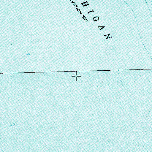 Topographic Map of Springbrook Golf Club, MI