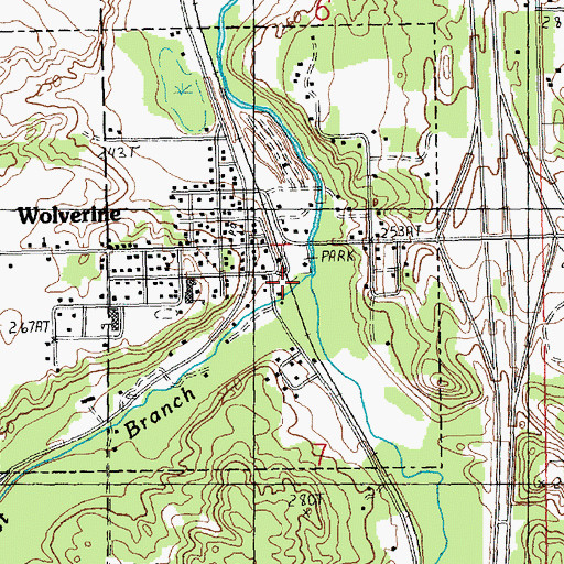 Topographic Map of Michigan Central Depot Historical Marker, MI