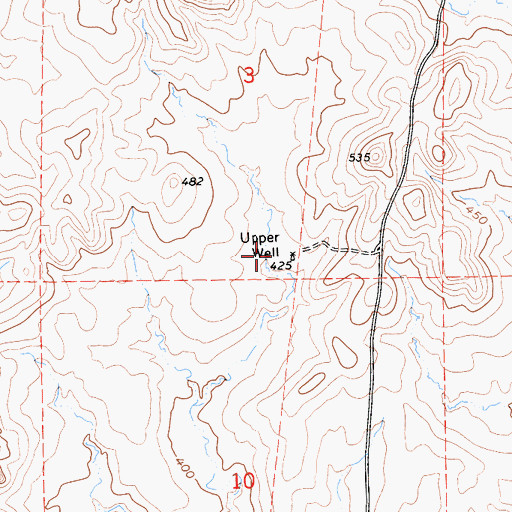 Topographic Map of Upper Well, CA