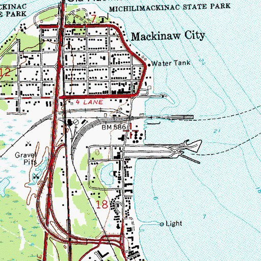 Topographic Map of Conkling Heritage Park, MI