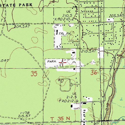 Topographic Map of Cooperation Park, MI