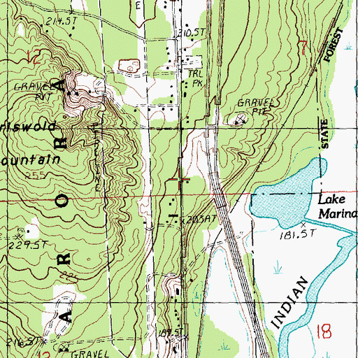 Topographic Map of Northern Internal Medicine, MI